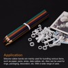 MECCANIXITY Silicone Rubber Bands Rings 100Pcs Non-slip 15mm Dia 0.7mm