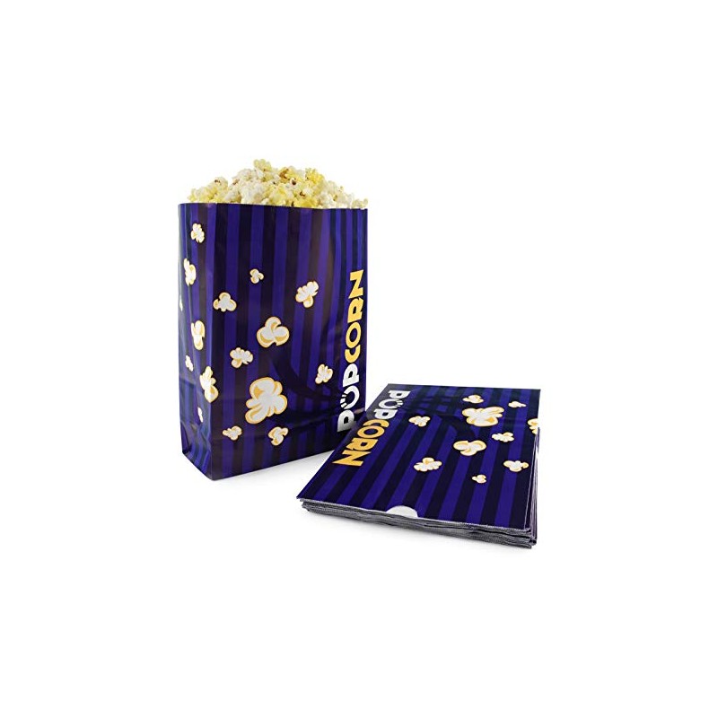 Snappy Flat Bottom Theater Popcorn Bags, 170 oz, 25 Count