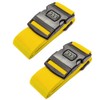 2Pcs Luggage Straps,Yellow Packing Belt Suitcase Straps on Your Flight