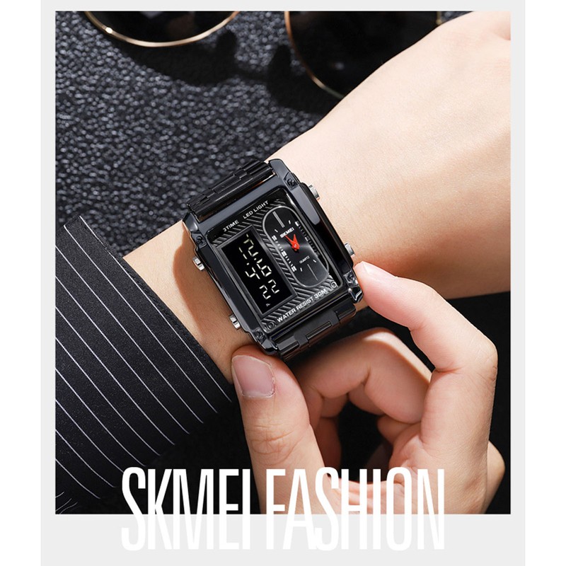 SKMEI 1868 Men Watch Professional 30M Water Resistant Double Display