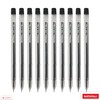 NATARAJ - 10 Gelix Gel BLACK Pens 0.7mm Fine Tip