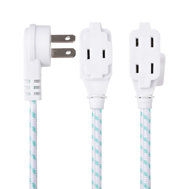 Cable Matters Paquete de 2 Cables de extensión Planos Trenzados