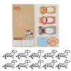 1 Piece Puppy Notepad and 10 Pieces Puppy Paper Clips,