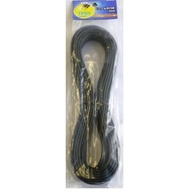 OHM 04-7342 Vinyl Parallel Wire for Wiring, Black, 66.4 ft (20 m), 1200W