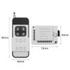 ZONADAH DC12-24V Remote Control Switch 328ft Long Rang 4 Channel
