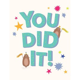 Regal Publishing Congratulations Card, You did it Congrats - 8 x 6 inches