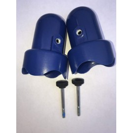 Skywalker Large Trampoline Enclosure Pole Caps, 2-Pieces - Blue