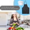 ASIRYVA 2 PCS Apron and Chef Hat Set,Adjustable Black and