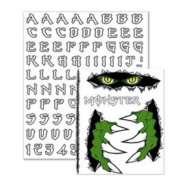 Quattroerre Monster Letter Kit + Stickers