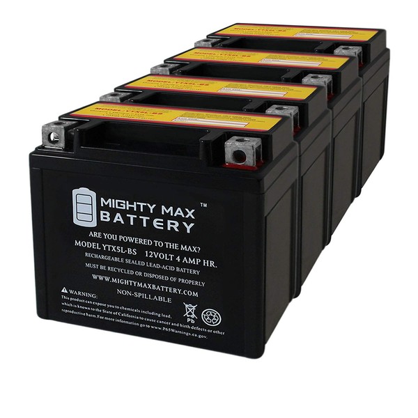 Mighty Max Battery YTX5L-BS Replaces SR50 Ditech Motorcycle High Performance