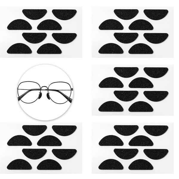 Eyeglass Nose Pads 20 Pairs Thin 1.6mm Anti-Slip Eyeglass Nose