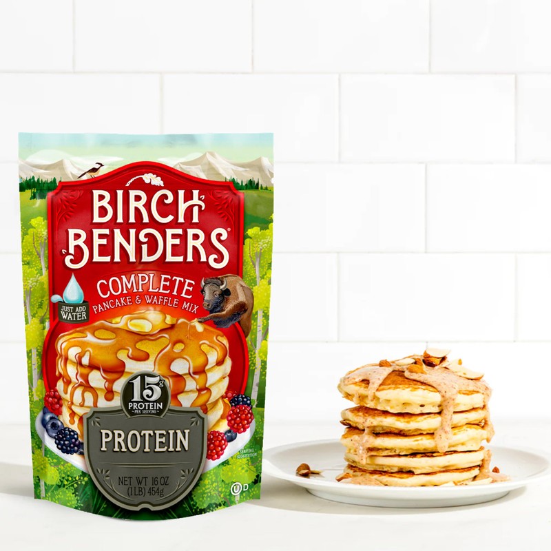 Birch Benders Pancake and Waffle Mix with Whey, Protein, 16
