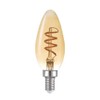 Globe Electric 40W Equivalent Soft White (2000K) Edison Candelabra Amber
