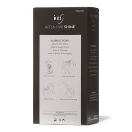 ION Intensive Shine Permanent Liqui-Creme Hair Color Kit Fade Resistant Gray Coverage 2.5 Times More Shine Brilliant Long Lasting Color - Golden Brown 5G