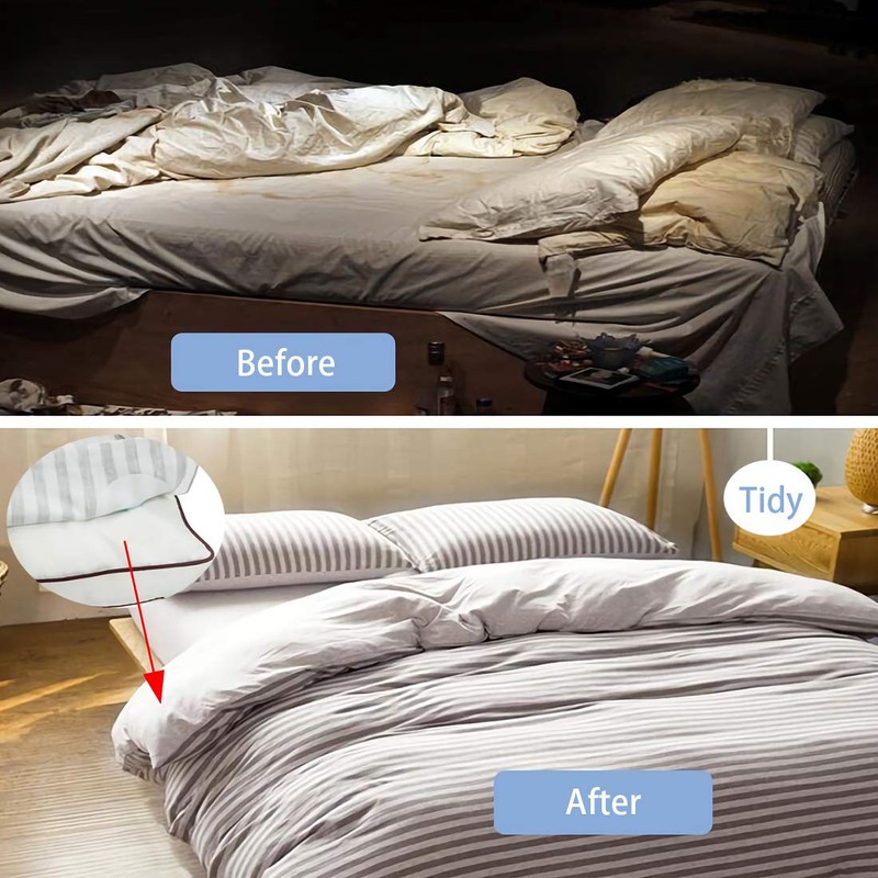 Duvet Snap Clips-Holds Your Comforter in Place All Night, No