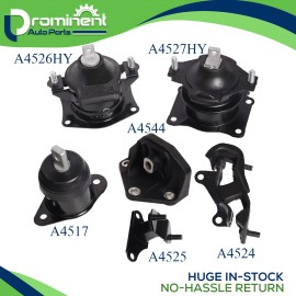 Montaje de motor y transmisión 6 piezas para Honda Accord 2003-2007 3,0 L V6 transmisión automática