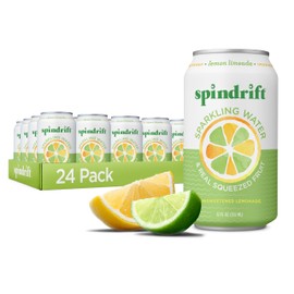 Spindrift Lemon Limeade Can 12 Ounce (Pack of 24)