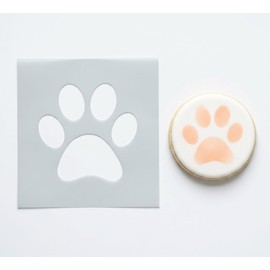 Paw Print Stencil - Dog Paw Stencil - Diffrent artwork size Available (10 inch)