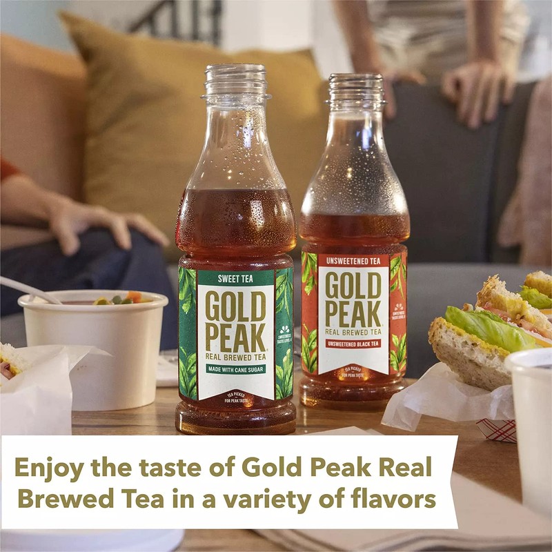 Gold Peak Naturally Sweet Real Brewed Tea, Picked for Peak