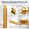2 Pcs 3 Inch Solid Brass Surface Bolt, 90/180 Degree