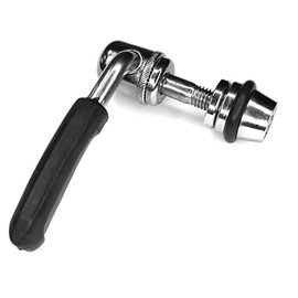 cyclingcolors 1 x Bicycle Quick Release Bicycle Seat Clamp CrMo Quick-Release Black Chrome, M8 x 45 mm