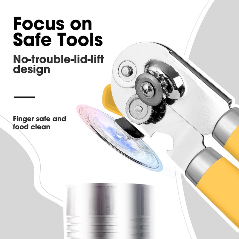 Can Opener Manual, Can Opener with Magnet, Hand Can Opener