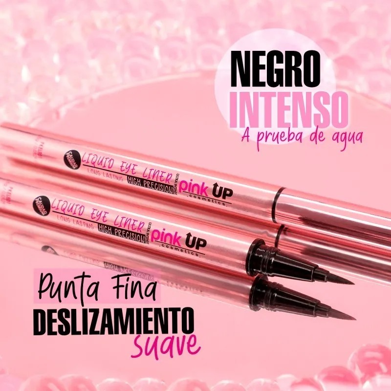 Plumin Delineador Pink Up Liquid Eye Liner High Precision Color