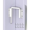Anobeyi Multi-Angle Sliding Door Loop Lock, 90/180 Degree Aluminum Alloy