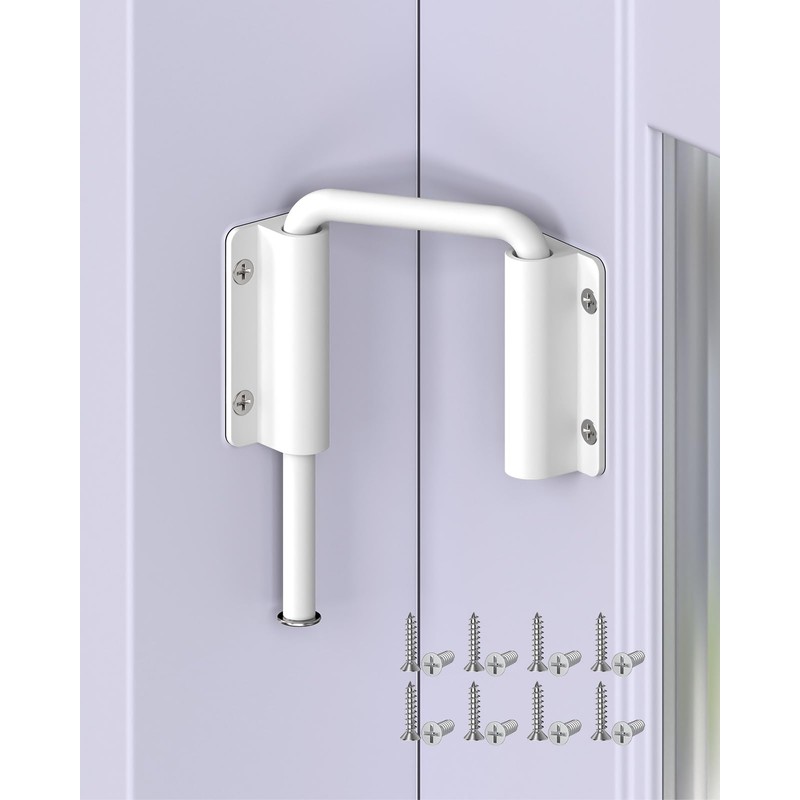 Anobeyi Multi-Angle Sliding Door Loop Lock, 90/180 Degree Aluminum Alloy