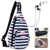 HAWEE Rope Sling Bag for Women Men Casual Cross Body