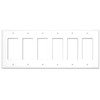 NEU 6-Gang Mid-Size Decorator Light Switch Outlet Cover Wall Plates,