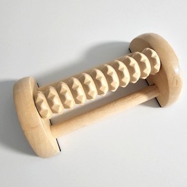 Multi-Purpose Wooden Acupressure Foot & Sole Massager Roller 2ea