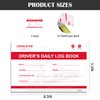 1 Pack Driver Log Book, 8.5" x 5.5" Daily Log