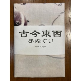 Kokin East and West Tenugui Tenugui Nagasawa Reiyuki Rose Butterfly Guko Figure Vertical Pattern