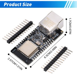 WT32-ETH01 Embedded Serial Interface to Ethernet WiFi Bluetooth Development Board Module for ESP32 Pack of 2
