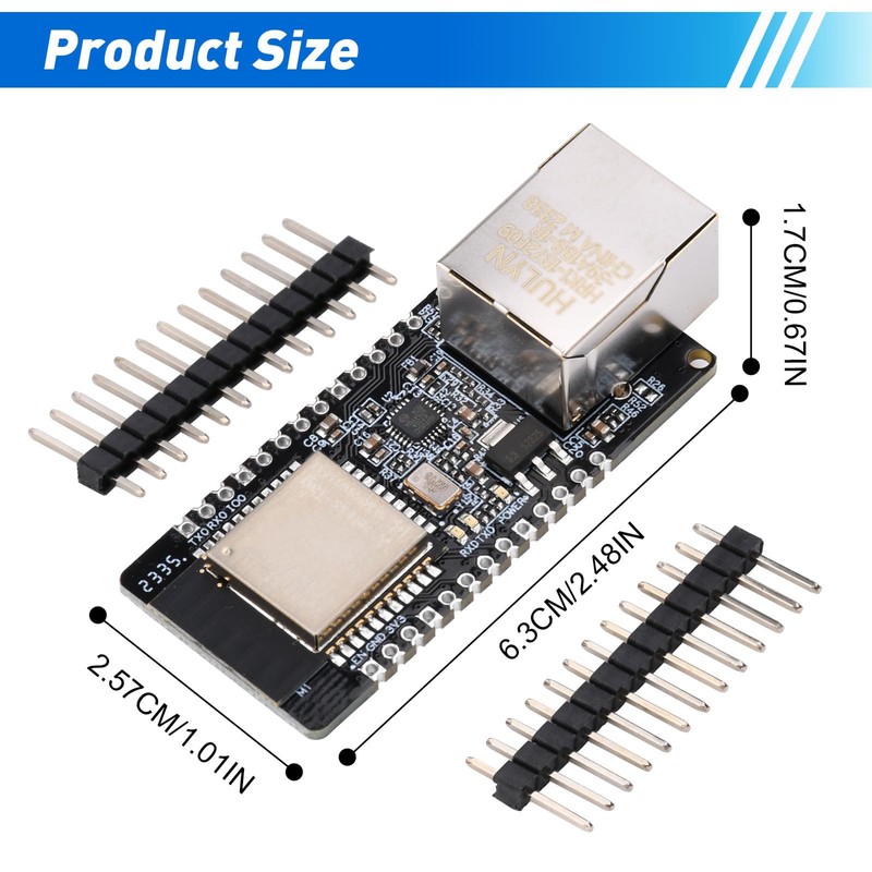 WT32-ETH01 Embedded Serial Interface to Ethernet WiFi Bluetooth Development Board