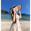 Upstore Womens Wide Brim Floppy Beach Hat UPF 50+ Foldable