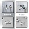 Yicoovey 8 Piece Adjustable Chrome ABS Pipe Cover Set for