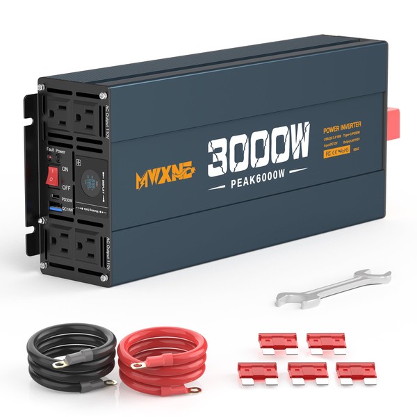 MWXNE 3000W Inverter DC 12V to AC 120V for Vehicles,
