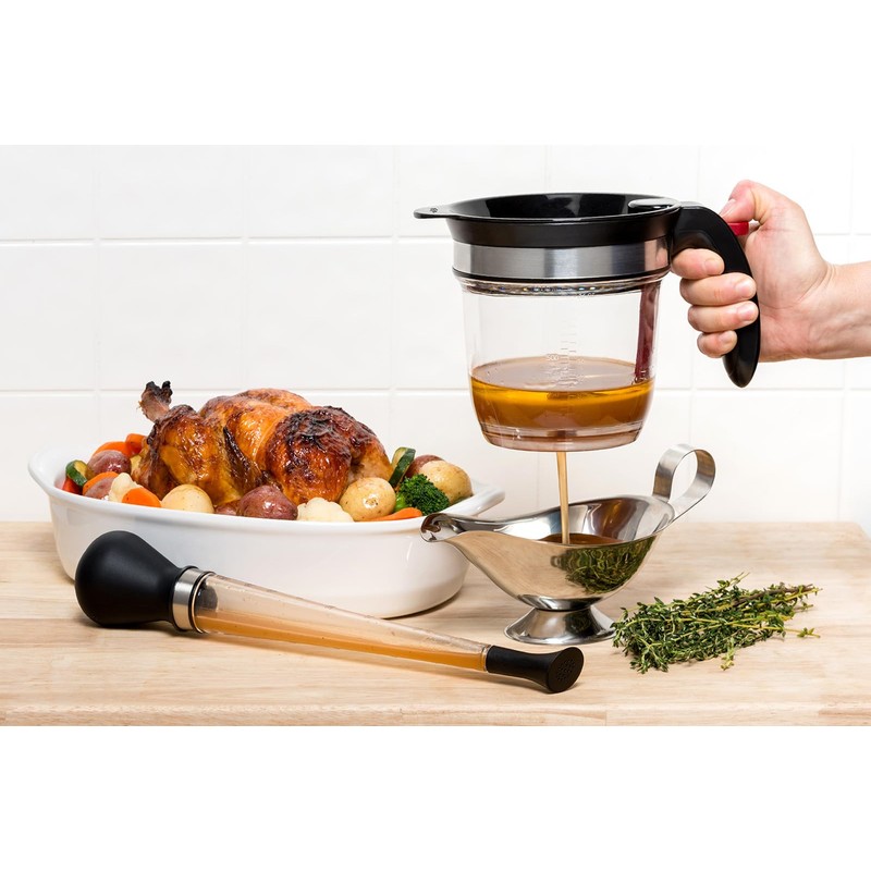 Cuisipro Fat Separator and 3-in-1 Baster Holiday Roasting Set