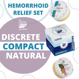 BenePura Hemorrhoids Ointments - Natural Hemorrhoids Cream and Piles Cream - Soothes Burning, Itching and Discomfort - Haemorrhoids Cream - Hemmoroids Ointment - 2 x 40 ml