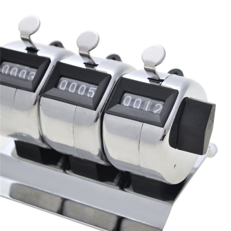 GOGO Bank Counter Desk Mechanical Metal Tabletop Formula, Manual Counter,