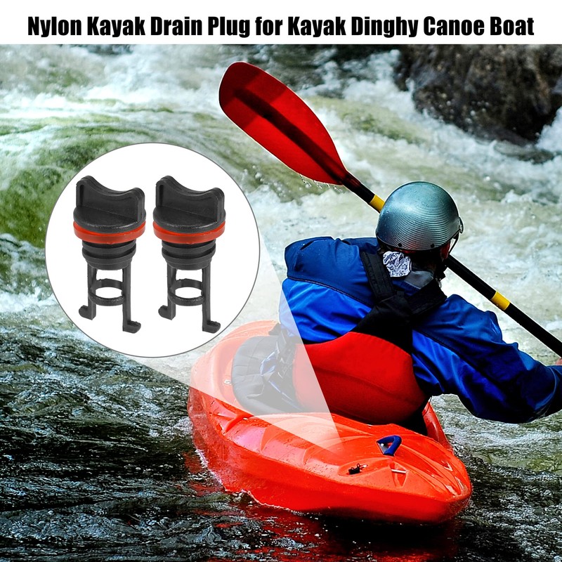 X AUTOHAUX Pack of 4 Kayak Drain Plug Kit, Nylon