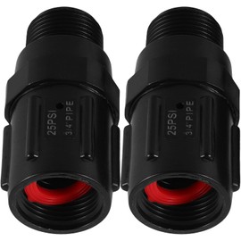 2 Piezas Adaptador de Grifo Plástico 3/4bsp 25psi, para Fregadero