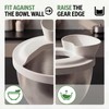 Silicone Pouring Shield for KitchenAid 4.5-5 qt Tilt-Head Mixers, White