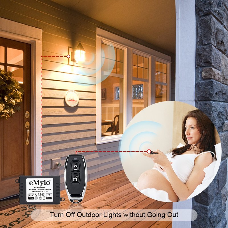 eMylo DC 12V 1CH 433Mhz RF Relay Smart Wireless Remote