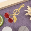 Auony Glitter Cherry Bag Charm, Cherry Keychain Accessory Purse Charm