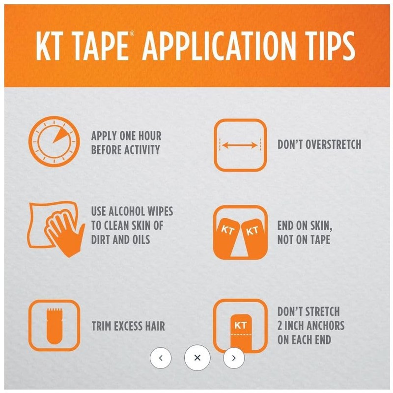 KT Tape, Original Cotton, Elastic Kinesiology Athletic Tape, 20 Count,