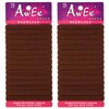 AwEx Seamless Brown Ponytail Holders,30 PCS,Medium Thickness and Large Loop,Wrist