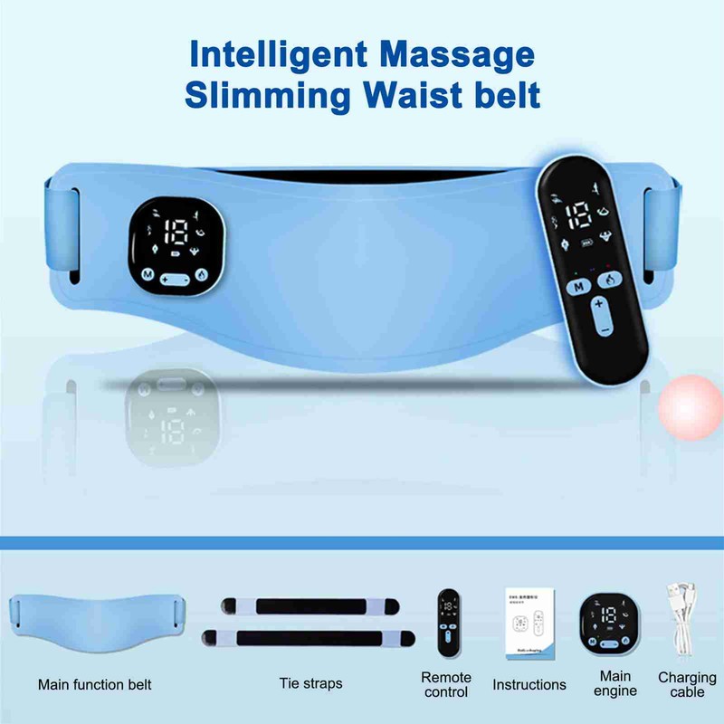Heating Massage Belt 6 Working Modes 19 Levels Strength Adjustable